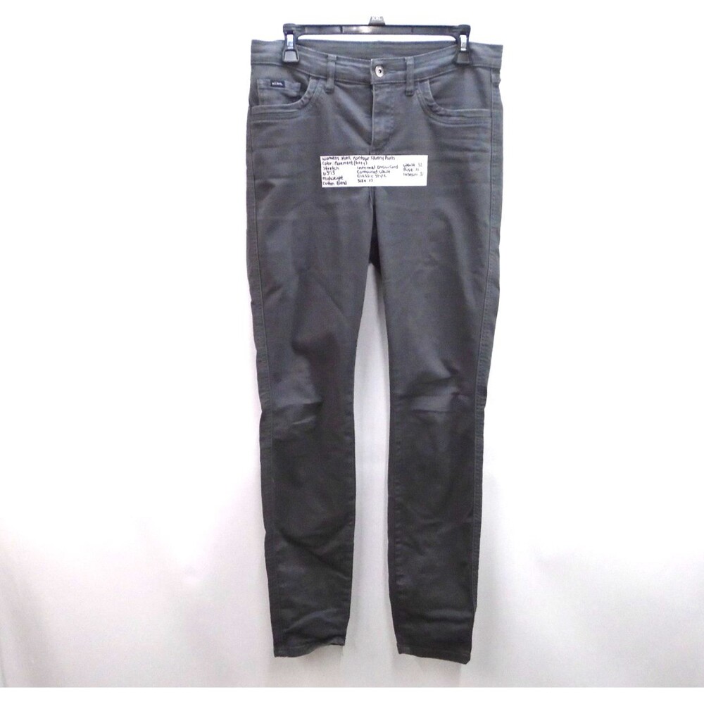 Kuhl Kontour Pavement Gray Womens Skinny Pants Size 10 (32x31) Regular Stretch